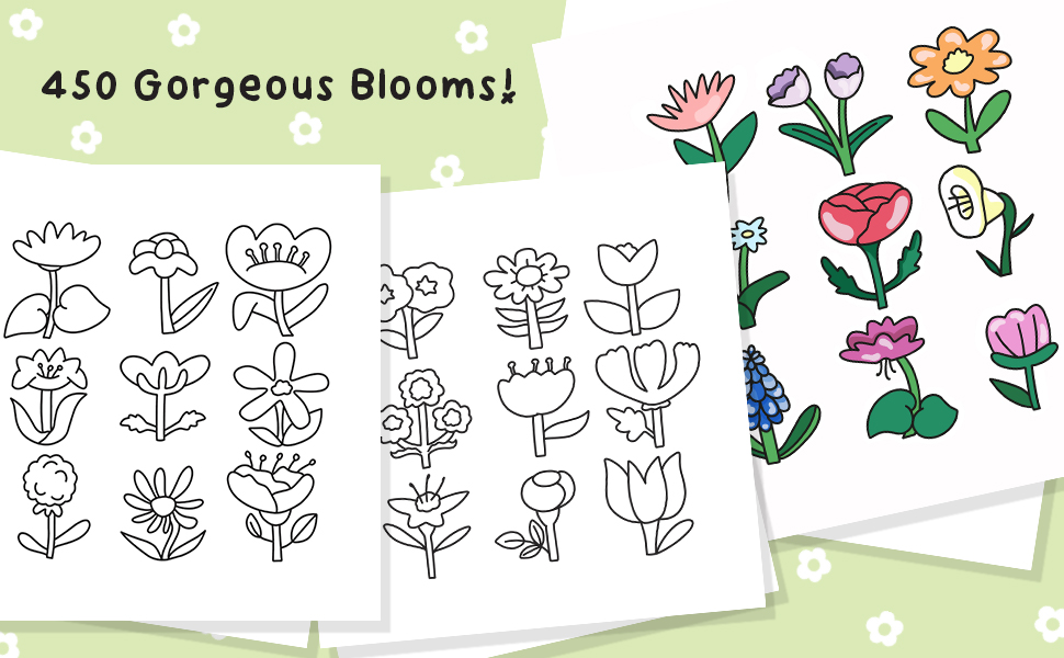 coloring book flowers for mom
